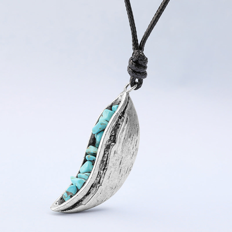 Turquoise Moon Necklace