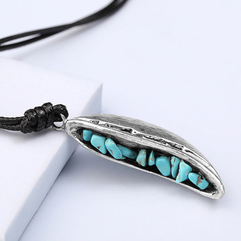 Turquoise Moon Necklace