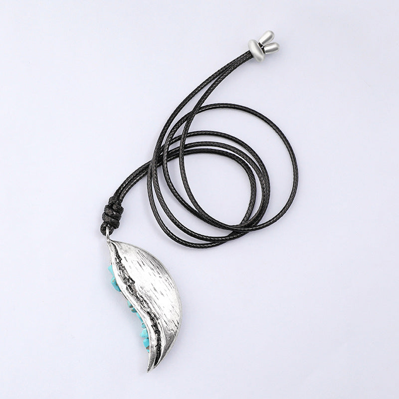 Turquoise Moon Necklace