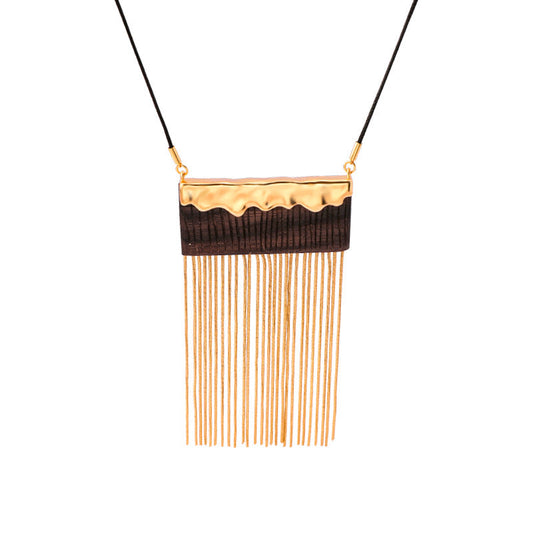 Sandalwood Tassel Necklace