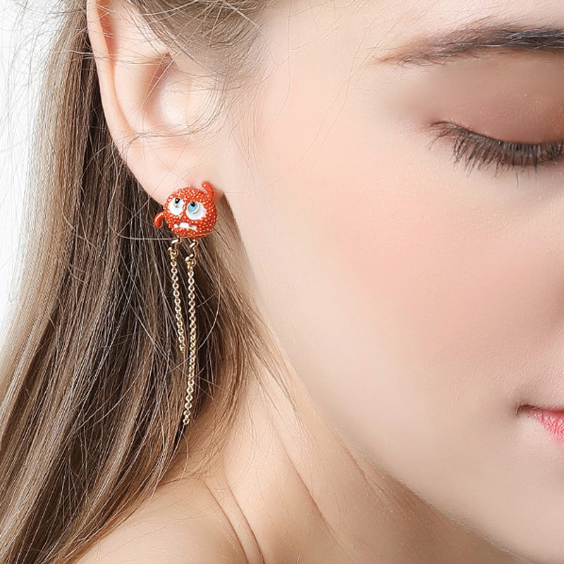 Running Monster Earrings