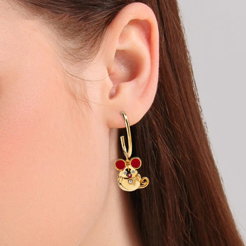 Lucy Mouse  Hoop Earrings