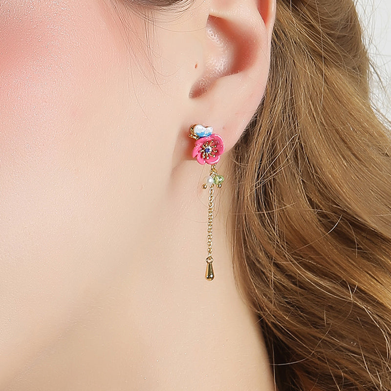 Flower Butterfly Earrings