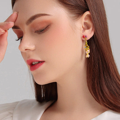 Lily and Berry Earrings