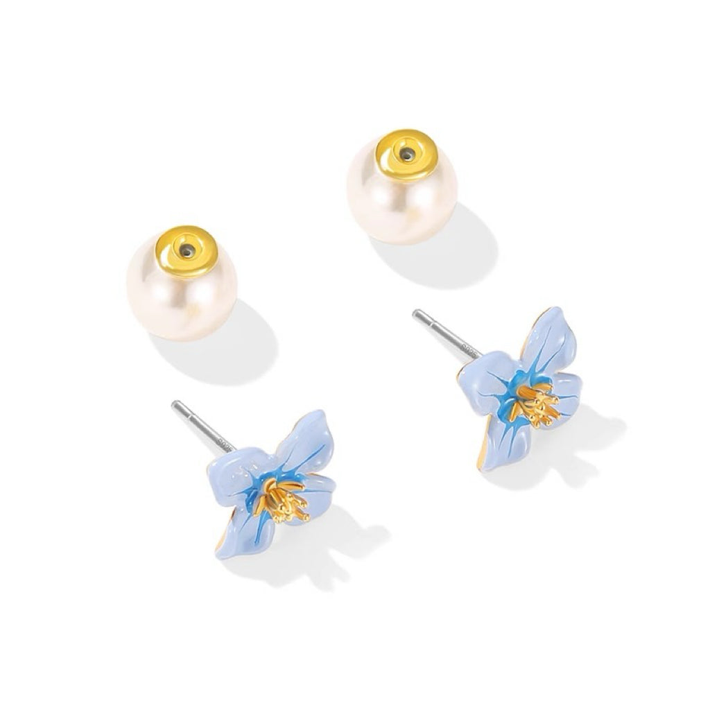 Flower Pearl Earrings