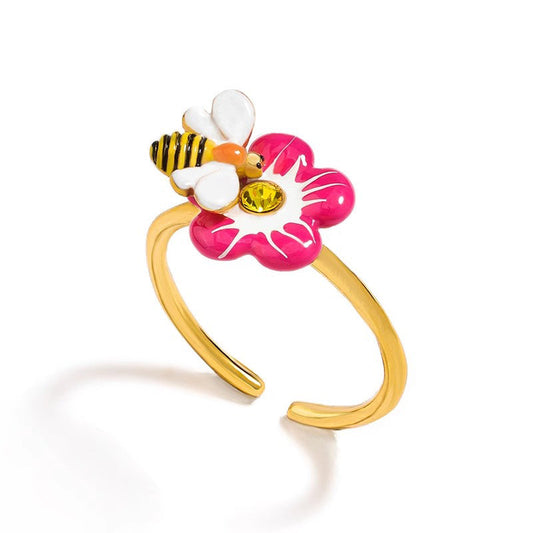 Honeybee Flowers Ring