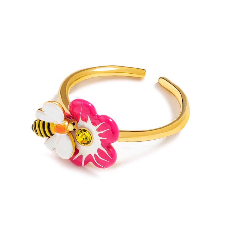 Honeybee Flowers Ring