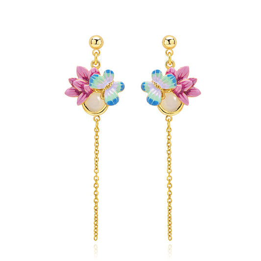 Butterfly Tassel Earrings