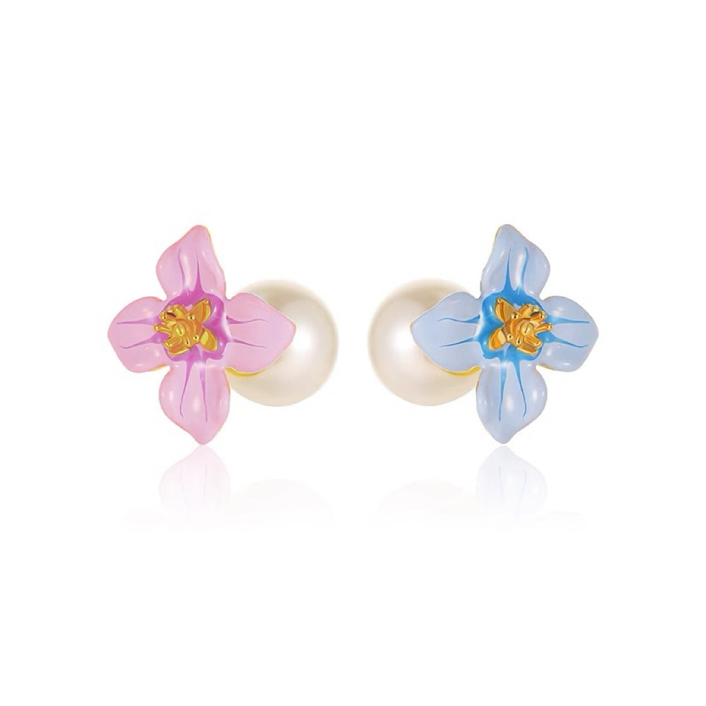 Flower Pearl Earrings